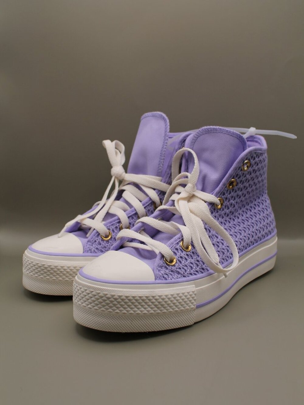 Converse Chuck Taylor All Star Lift Platform Knit Violet Heat Women’s 7